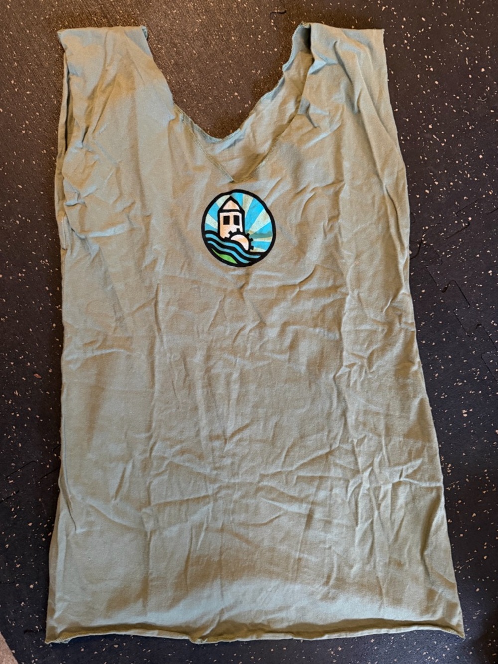 Vintage PHISH Sleeveless Olive Tank with Waterwheel Logo